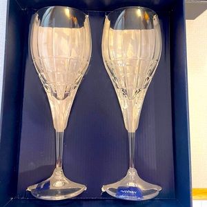 NWT 4 Mikasa Crystal Wine Goblet Glasses